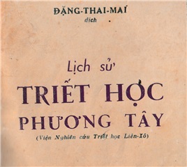 Mấy lời nói đầu về bộ Lịch sử triết học phương Tây